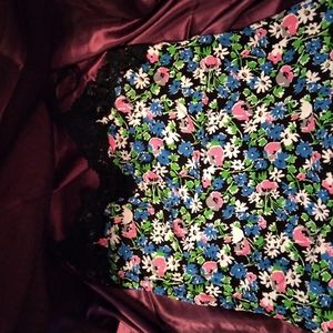 Lane Bryant lace Cami black floral